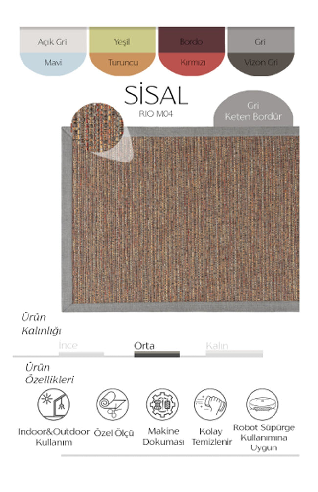 AVVİO HALI RİO M04 SİSAL HALI