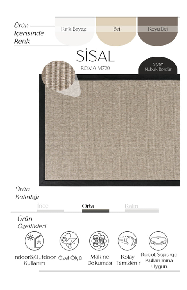 AVVİO HALI ROMA M720 SİSAL HALI