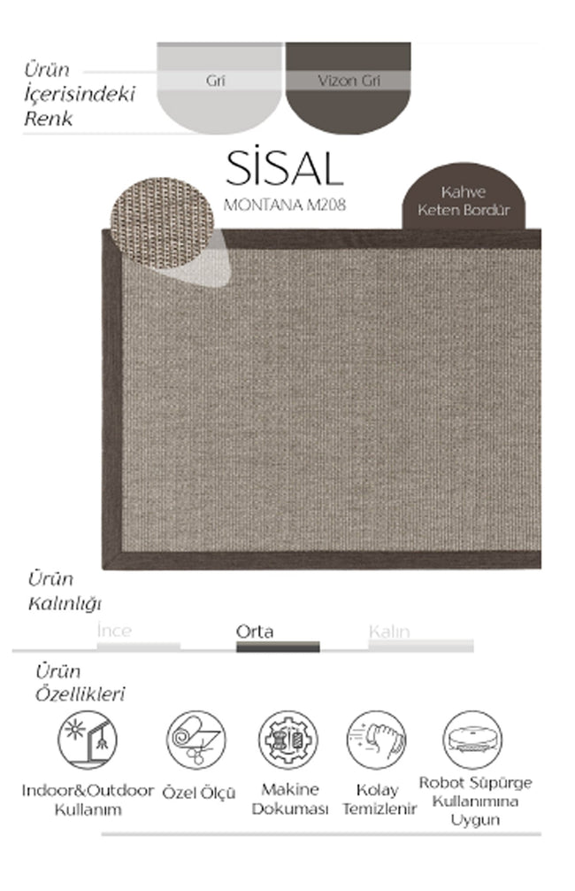 AVVİO HALI MONTANA M208 SİSAL HALI
