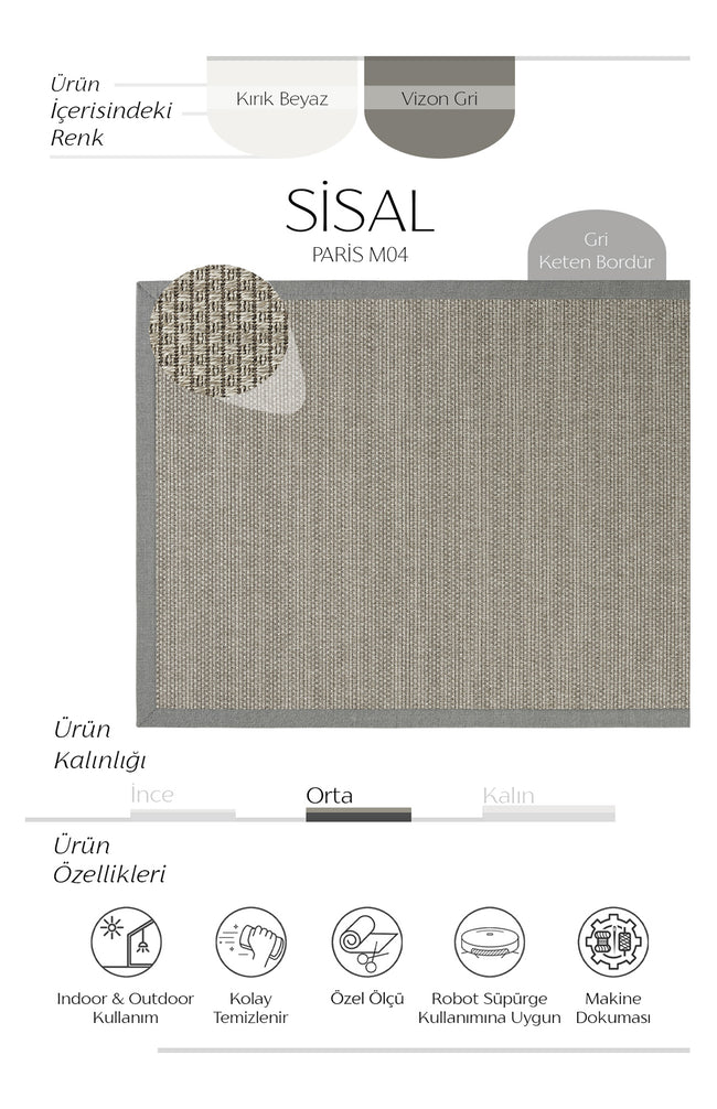 AVVİO HALI PARİS M04 SİSAL HALI