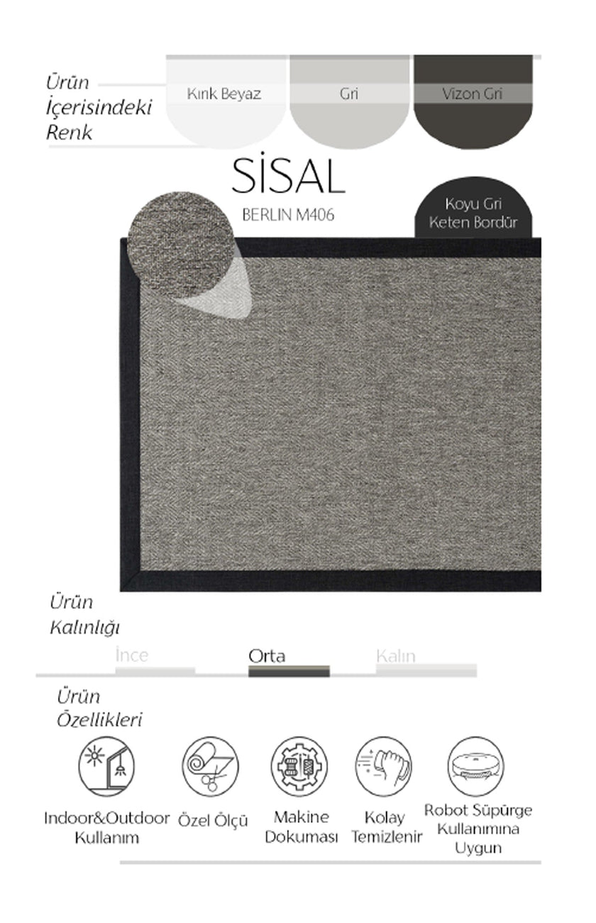 AVVİO HALI BERLİN M406 SİSAL HALI