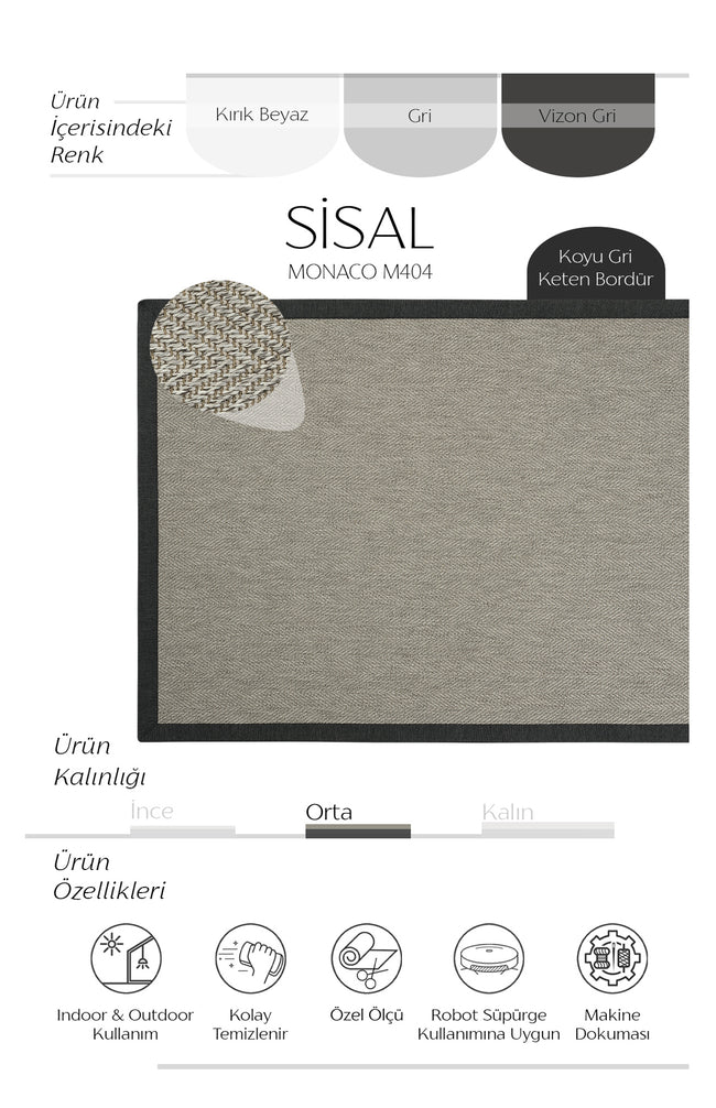 AVVİO HALI MONACO M404 SİSAL HALI
