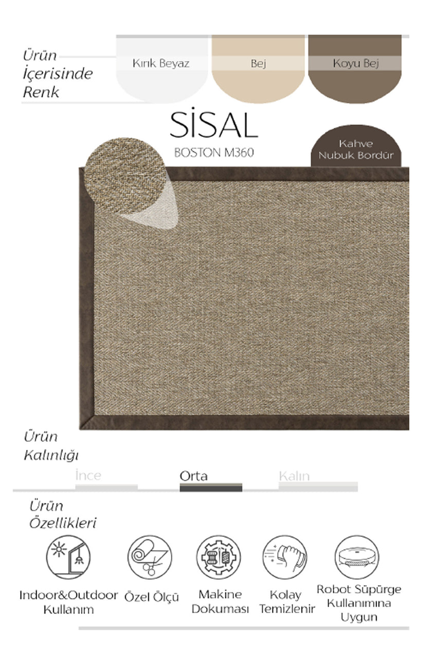 AVVİO HALI BOSTON M360 SİSAL HALI 
