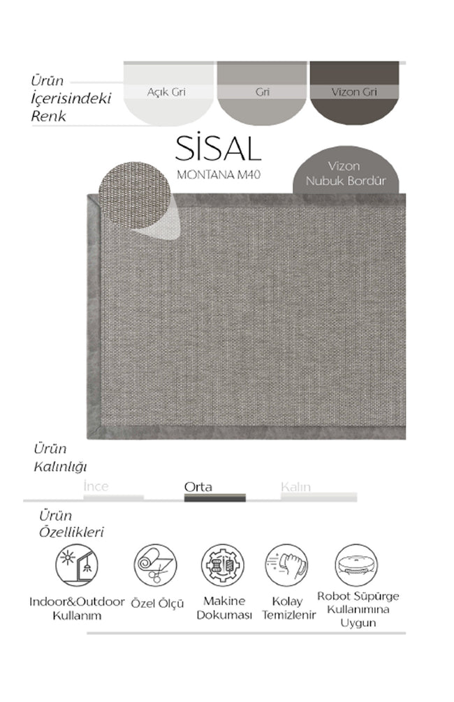 AVVİO HALI MONTANA M40 SİSAL HALI