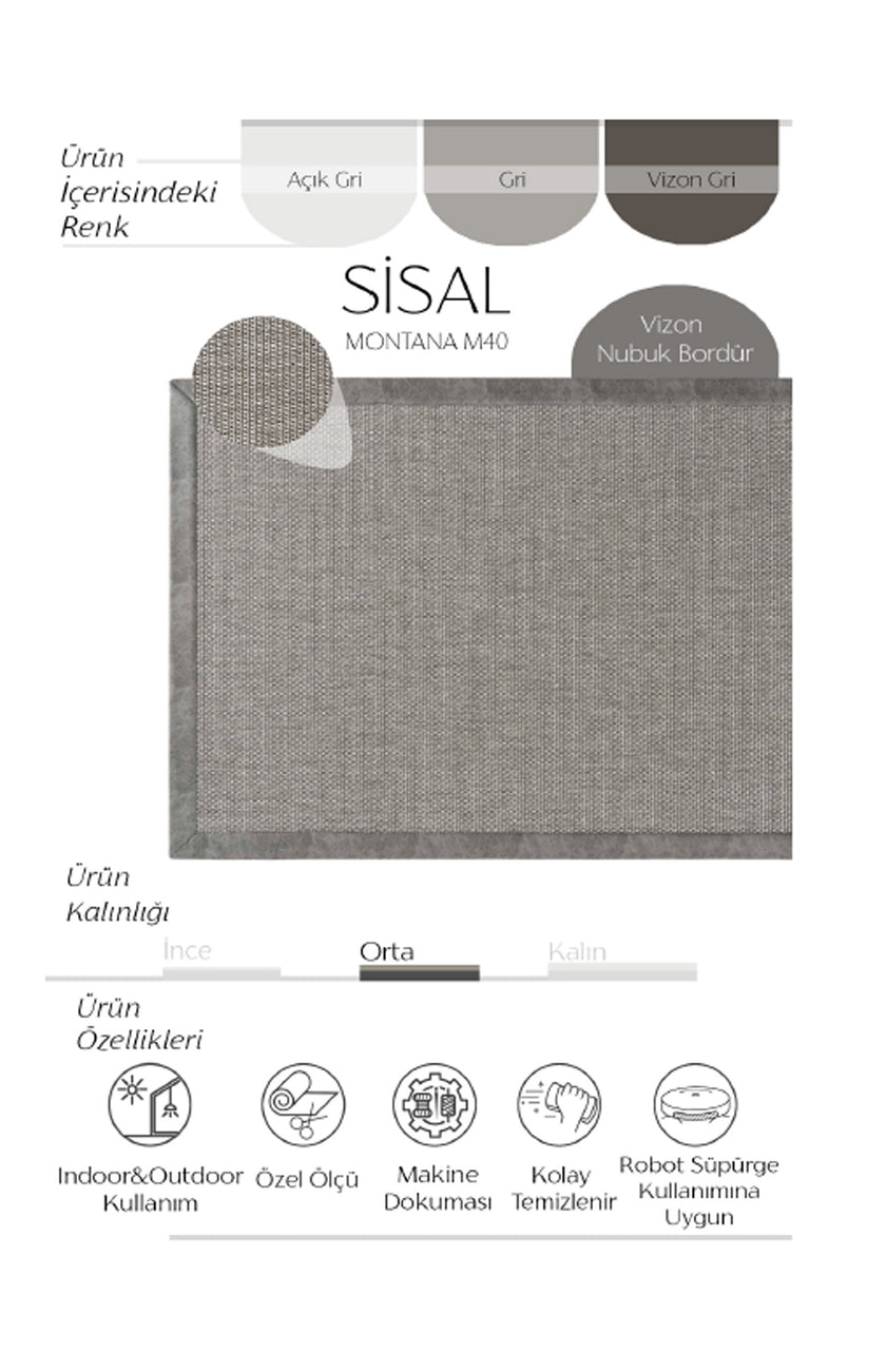 AVVİO HALI MONTANA M40 SİSAL CARPET 