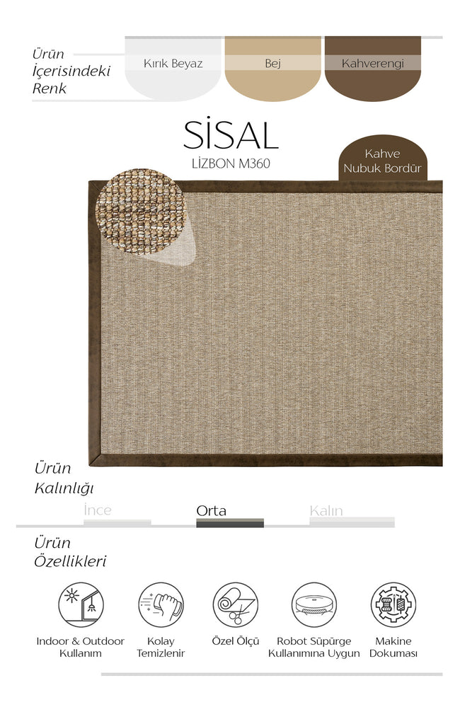 AVVİO HALI LİZBON M360 SİSAL CARPET 