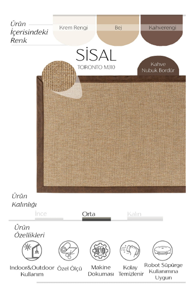 AVVİO HALI TORONTO M310 SİSAL CARPET 
