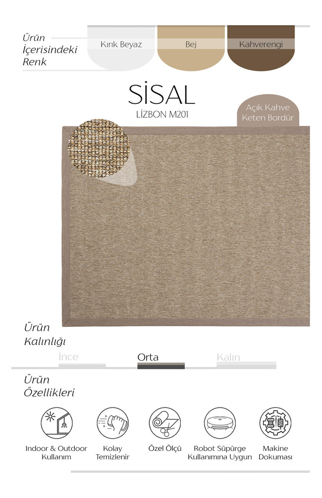 AVVİO HALI LİZBON M201 SİSAL CARPET 