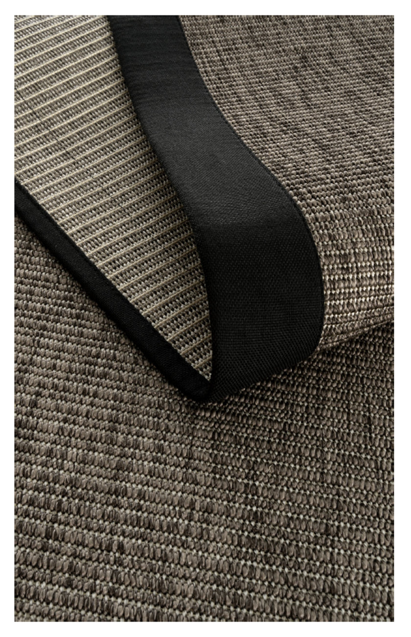 AVVİO HALI PRAGUE BLACK LINEN SISAL CARPET 