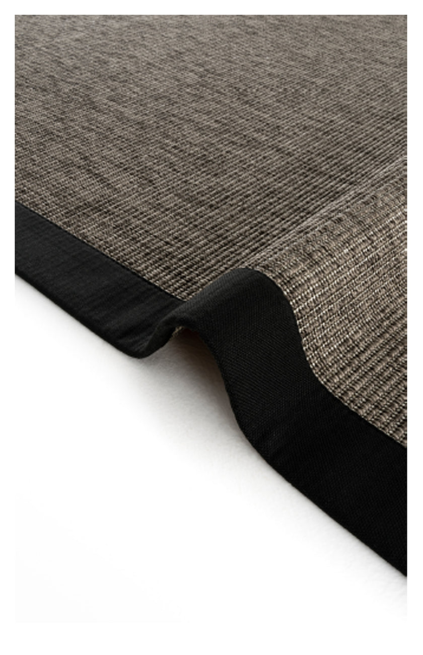 AVVİO HALI PRAGUE BLACK LINEN SISAL CARPET 